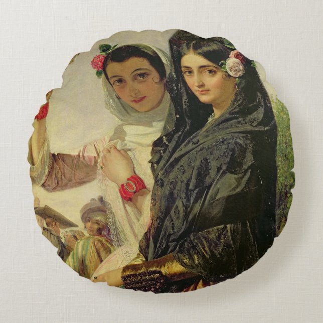 Daughters of the Alhambra Round Pillow (Front)