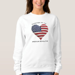 Daughters of the American Revolution DAR US Heart Sweatshirt