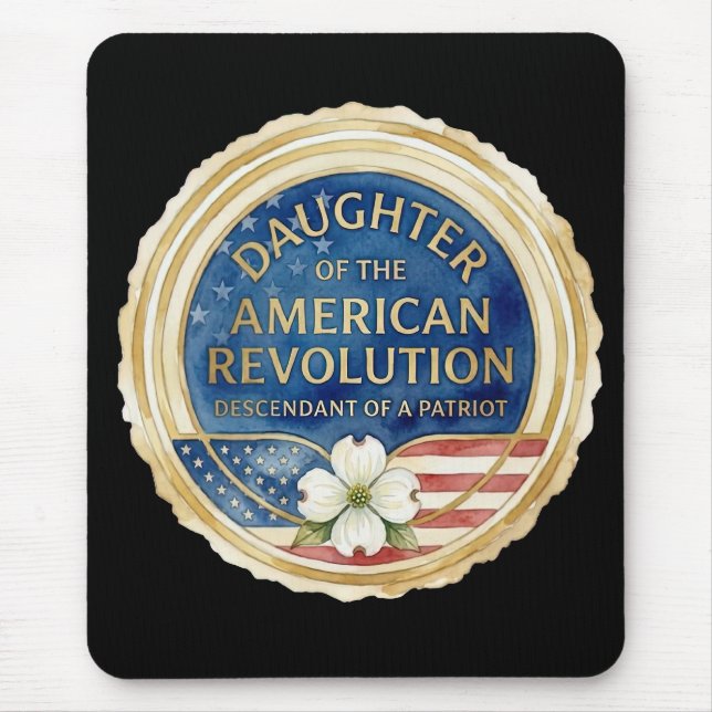 Daughters of the American Revolution patriot USA Mouse Pad (Front)