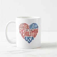 Daughters of the American Revolution USA Heart