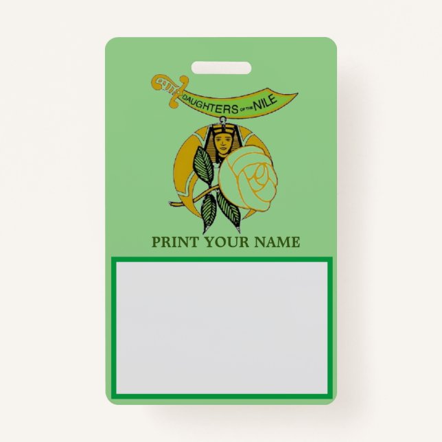 DAUGHTERS of the NILE Badge (Front)