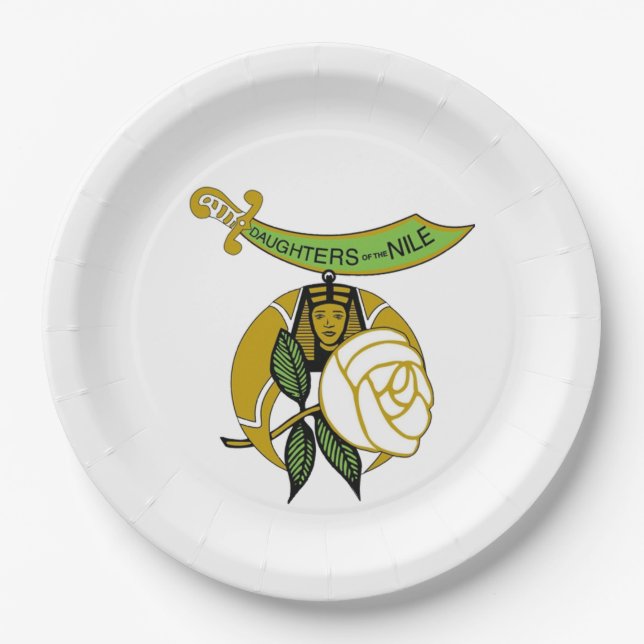 Daughters of the Nile Large Paper Plate (Front)
