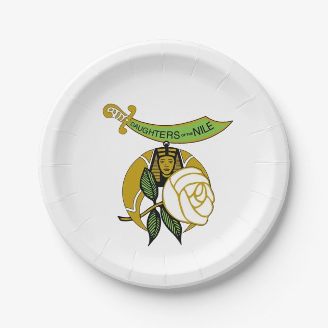 Daughters of the Nile Paper Plate (Front)