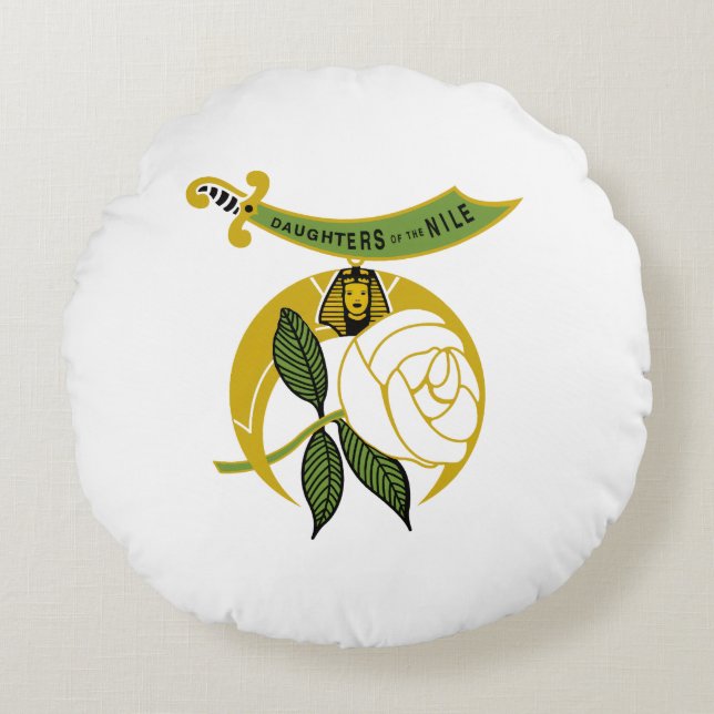 Daughters of the Nile Round Pillow (Front)