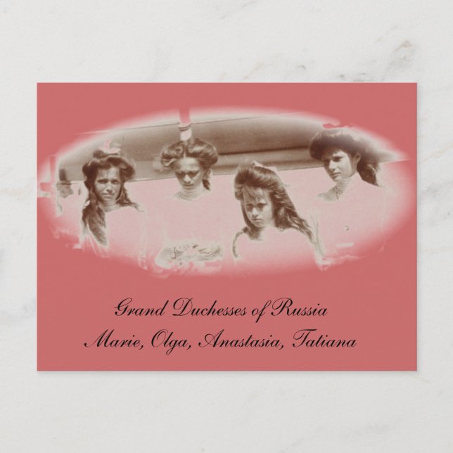 Daughters Tsar OTMA Romanov Russia #267 Postcard (Front)