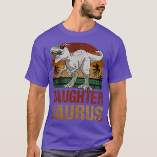 Daughtersaurus T Rex Dinosaur Daughter Saurus Vint T-Shirt