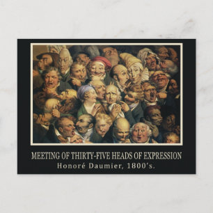 Daumier’s Expressions postcard