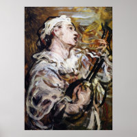 Daumier’s Pierrot art poster