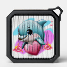Dauphin de bébé mignon avec le coeur de Valentine