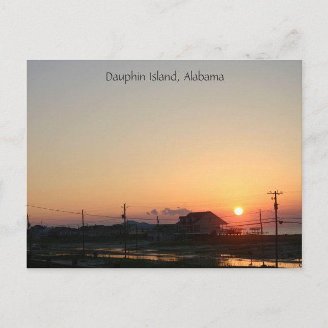 Dauphin Island, Alabama Postcard (Front)