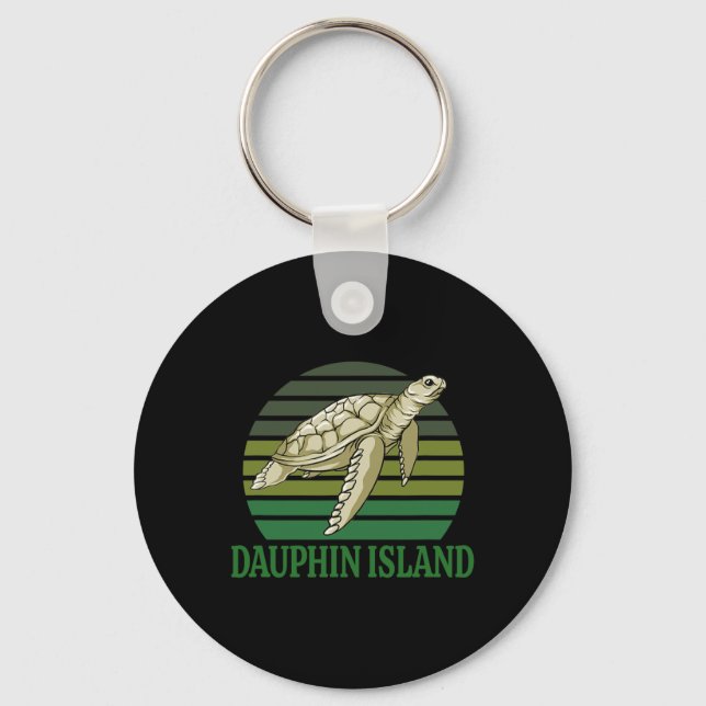 Dauphin Island Sea Turtle  Keychain (Front)