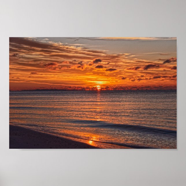 Dauphin Island Sunrise, Alabama Poster (Front)