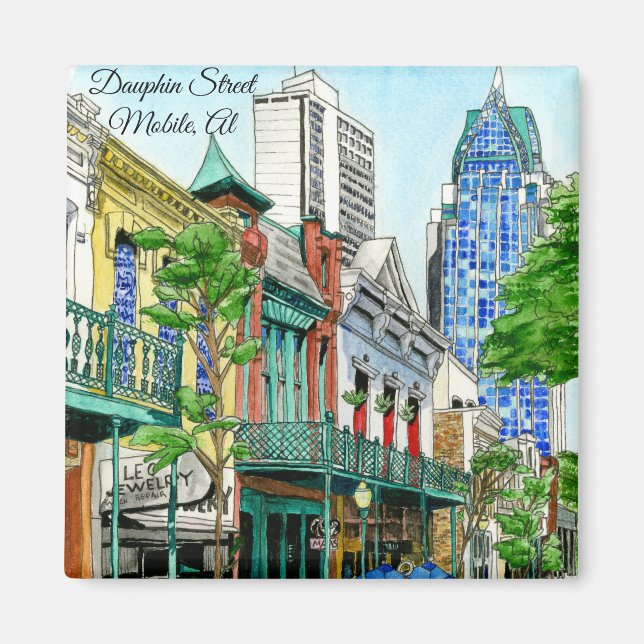 Dauphin Street Mobile Magnet (Front)