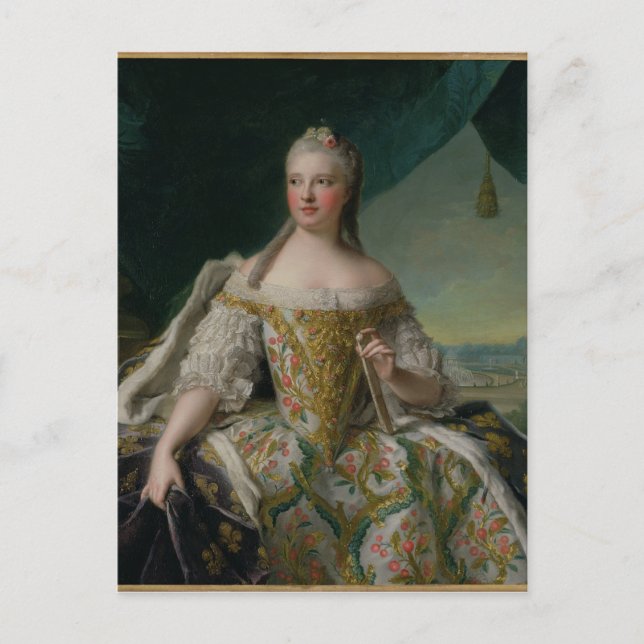 Dauphine Marie-Josephe de Saxe  1751 Postcard (Front)