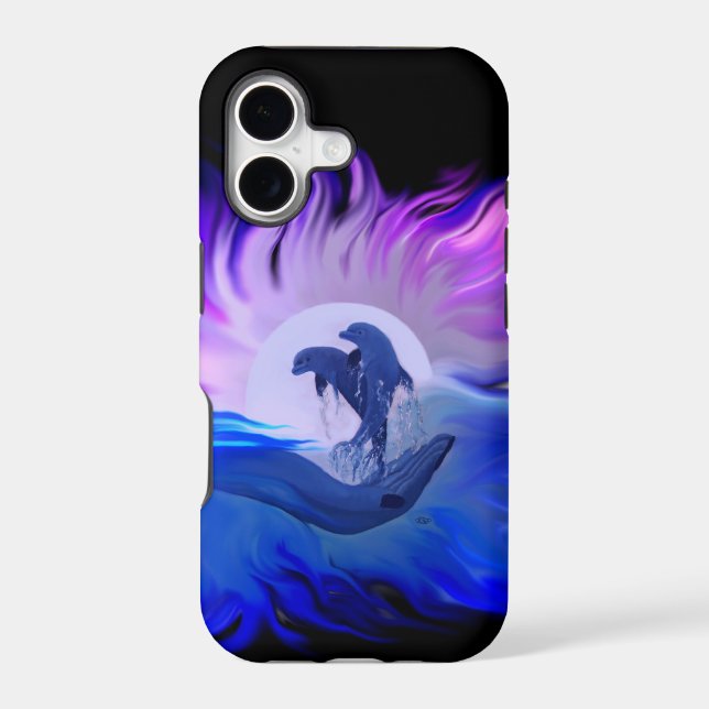 Dauphins au clair de lune (Verso)