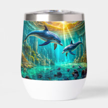 Dauphins en Atlantis Design par Rich AMeN Gill