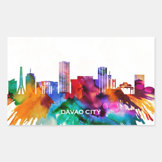 Davao City Skyline Sticker (Front)