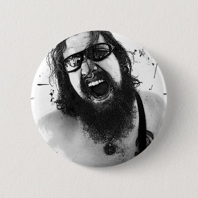 Dave 2 Inch Round Button (Front)