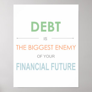 Dave Ramsey "Debt is the biggest enemy" Poster