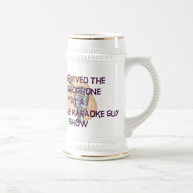 Dave The Karaoke Guy "I Survived" Beer Stein (Right)