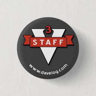 davelog staff badge - small 1 inch round button