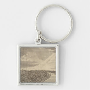 Davenport, Iowa, as seen from south west Keychain