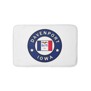 Davenport Iowa Bath Mat