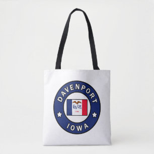 Davenport Iowa Tote Bag