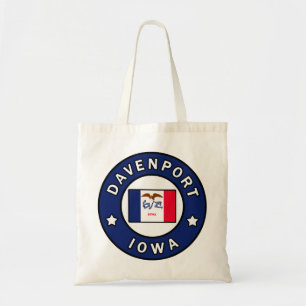 Davenport Iowa Tote Bag