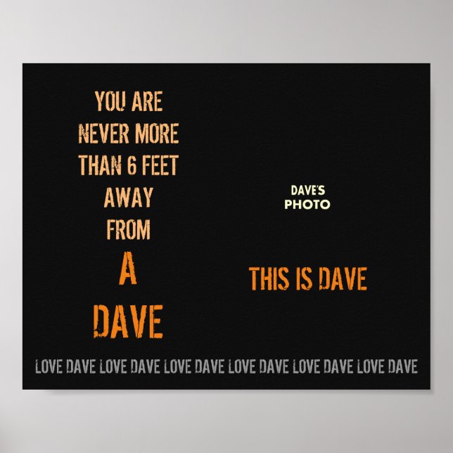 DAVE's Poster (Front)