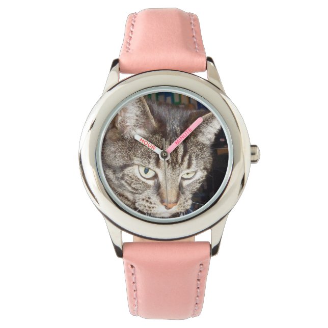 Dave's Watching You Bezel with Pink Numbers Watch (Front)