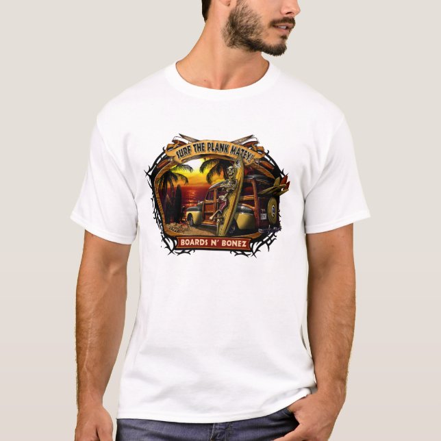 Davey Bonez Woody Sunset T-Shirt (Front)