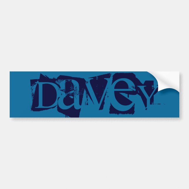 Davey Bumper Sticker (Front)