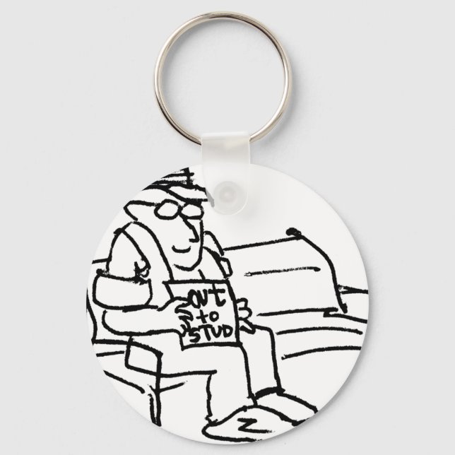 davholle out to stud keychain (Front)