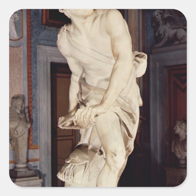 David, 1623-24 square sticker (Front)