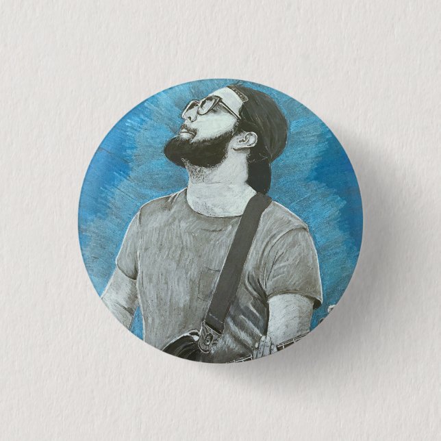David 1 Inch Round Button (Front)