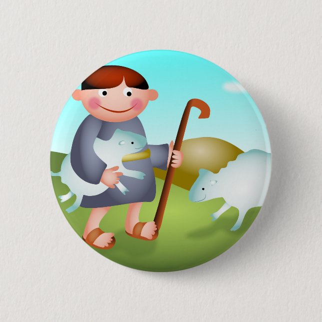 David 2 Inch Round Button (Front)
