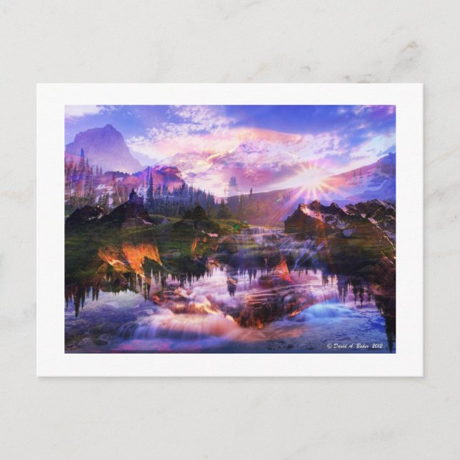 David A. Baker  postcard (Front)