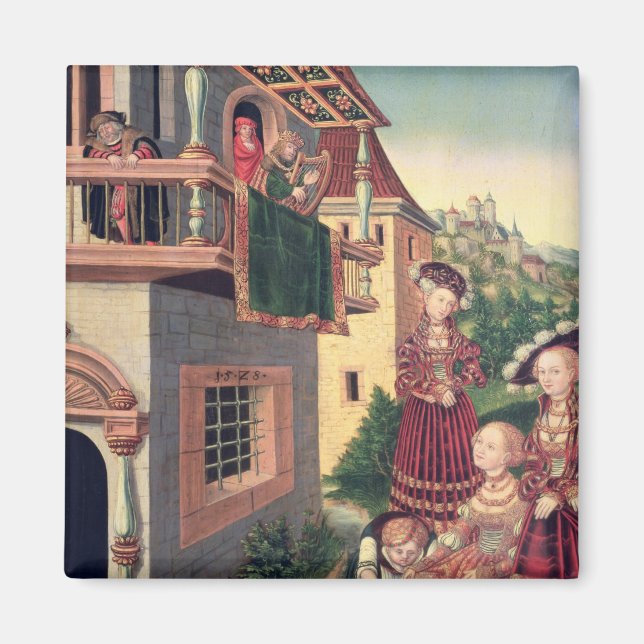 David and Bathsheba, 1528 Magnet (Front)