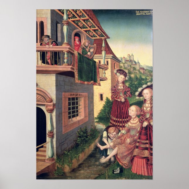 David and Bathsheba, 1528 Poster (Front)