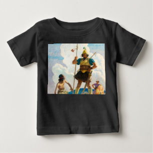 David and Goliath, 1940 by Newell Convers Wyeth Baby T-Shirt