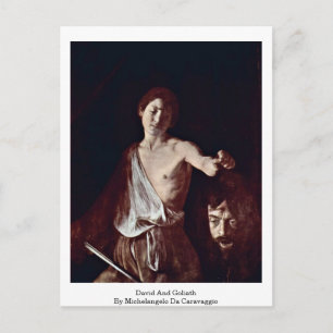 David And Goliath By Michelangelo Da Caravaggio Postcard