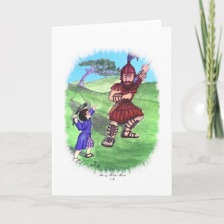 DAVID AND GOLIATH CARD