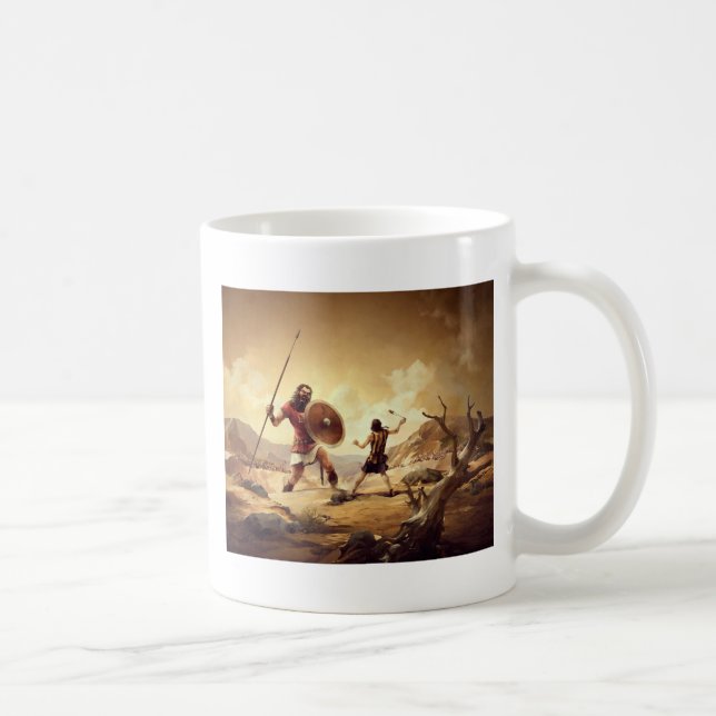 David and Goliath Coffee Mug (Right)