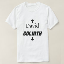David and Goliath Funny Shirt