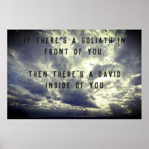 David and Goliath Quote Poster
