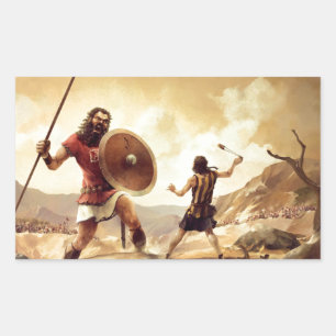 David and Goliath Sticker