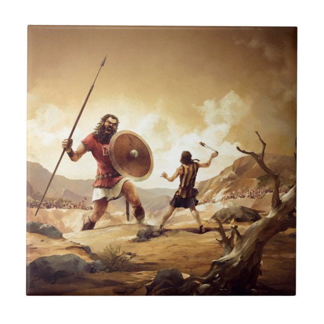 David and Goliath Tile (Front)