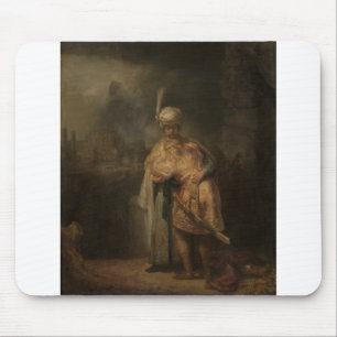 David and Jonathan - Rembrandt - c1642 Mouse Pad