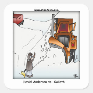 David Anderson vs. Goliath Square Sticker